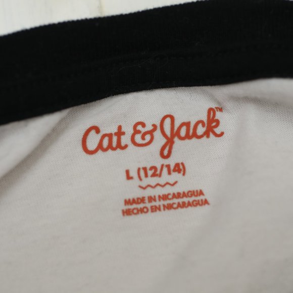 Cat & Jack Long-Sleeve Smile Shirt Large - Picture 2 of 3